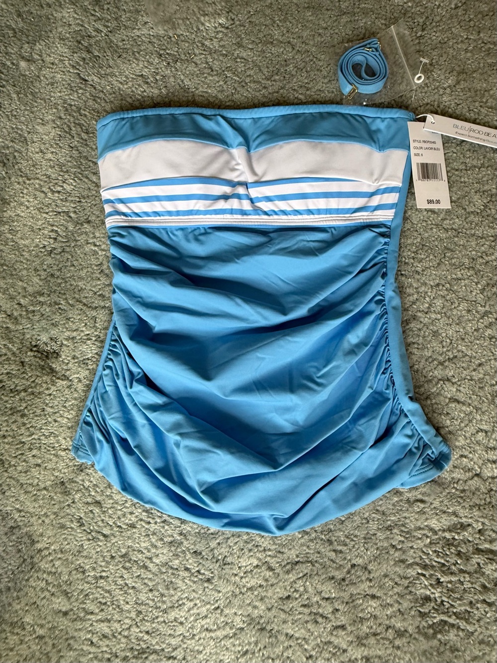 Bleu Rod Beattie Light Blue Tankini Top